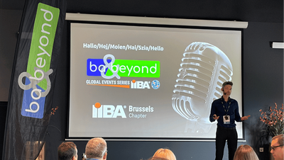 Filip Hendrickx giving the welcome speech at BA & Beyond 2026 Belgium
