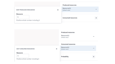 Setting produce consume resources in Cardanit