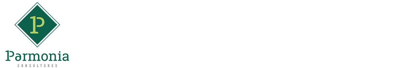 Green Parmonia logo on white background