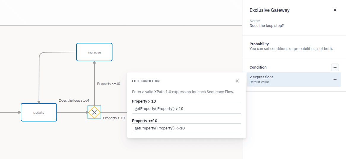 Screenshot of Cardanit modeler setting different conditions for specific calendars