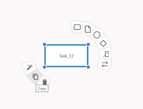 selecting and copying elements using the Ring menu