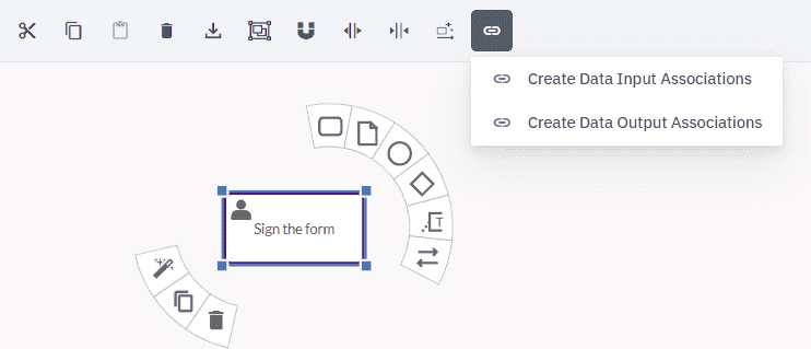 creating Data Input Associations