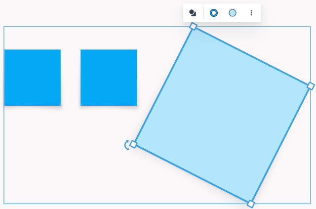 An individual shape selected for editing inside a grouped boundary.