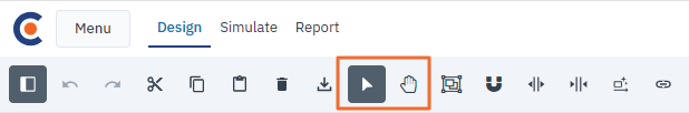 Cardanit Design interface highlighting the new Structure tab in the left panel and the Attributes panel on the right.